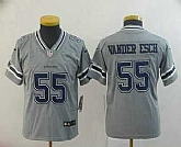 Youth Dallas Cowboys #55 Leighton Vander Esch Grey 2019 Inverted Legend Stitched NFL Nike Limited Jersey,baseball caps,new era cap wholesale,wholesale hats